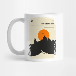 Teide National Park Vintage Minimal Travel Poster Mug